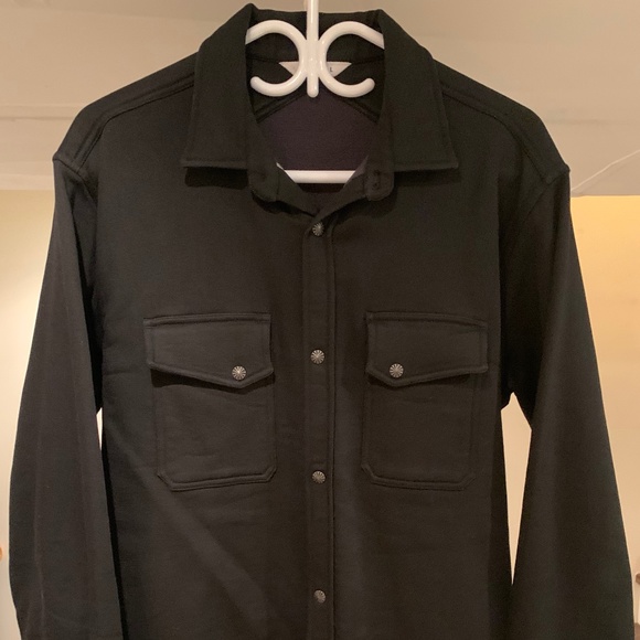 BNWOT / LTD. EDITION 3sixteen Crosscut Western Fleece Knit Shirt - Black - Large - Picture 11 of 11